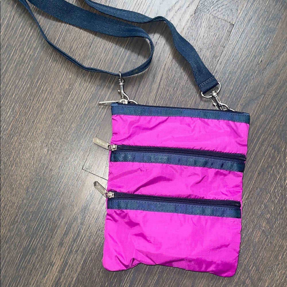 Lesportsac Pink and Blue Crossbody Bag